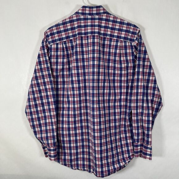 Southern Tide Classic Fit Button Down Shirt Mens Size Medium Blue Pink Plaid LS - Picture 9 of 11